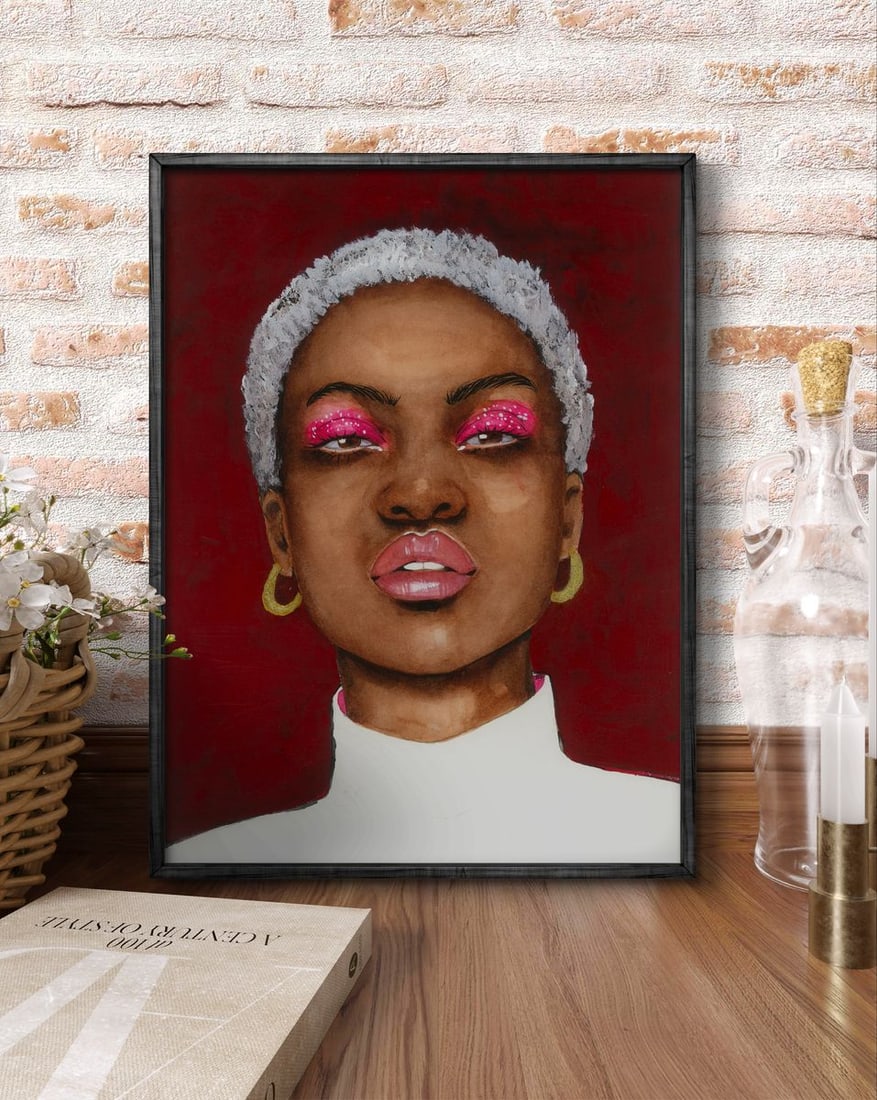 Watercolor painting Bold Elegance Victoria Kagalovska - 2