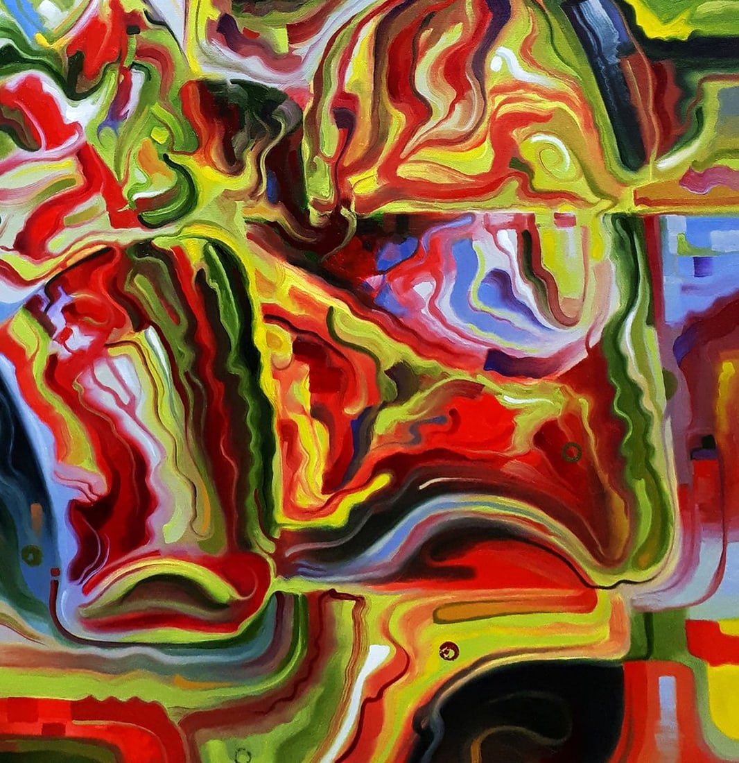 Oil painting Two dancing bottles Sergey Voichenko - 7