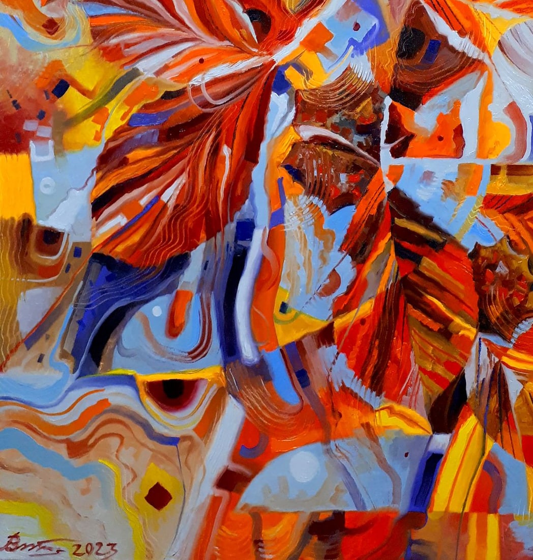 Oil painting Chestnuts in October Sergey Voichenko - 6