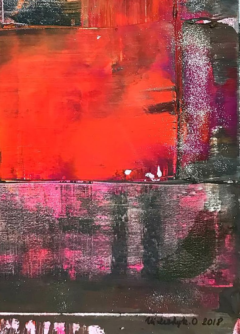 Acrylic painting LOVE Olga Melezhik - 7