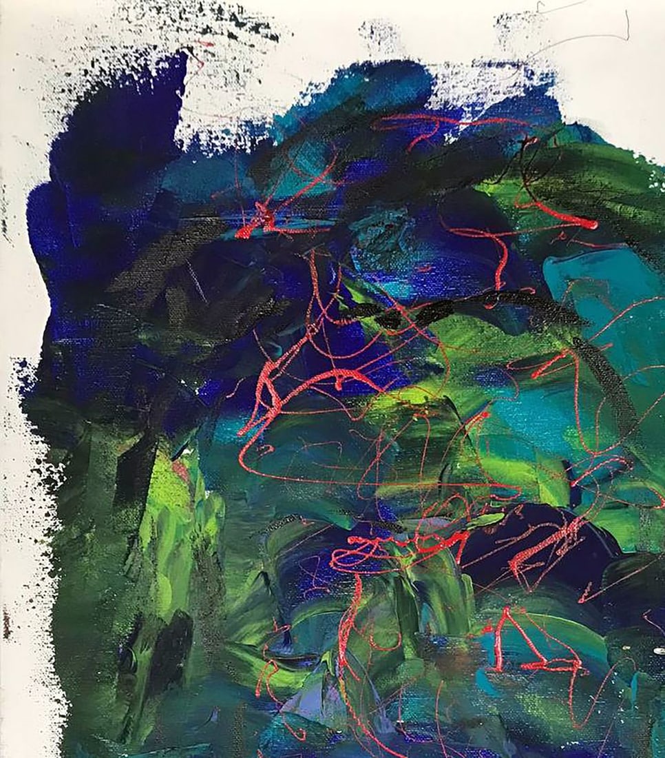 Acrylic painting Face Olga Melezhik - 4