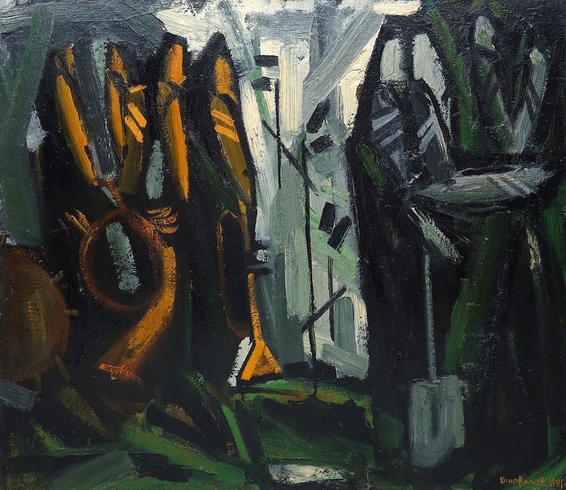 Oil painting Melpomene Igor Konovalov (1 of 7)