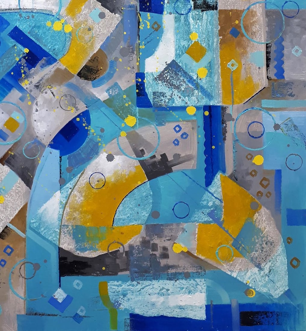 Oil painting Blue python Sergey Voichenko - 7