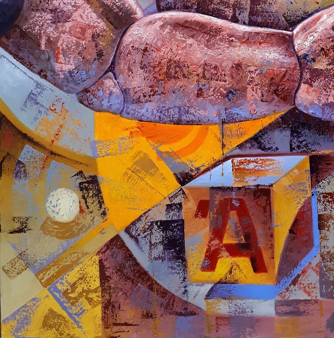 Oil painting Play with doll Sergey Voichenko - 6