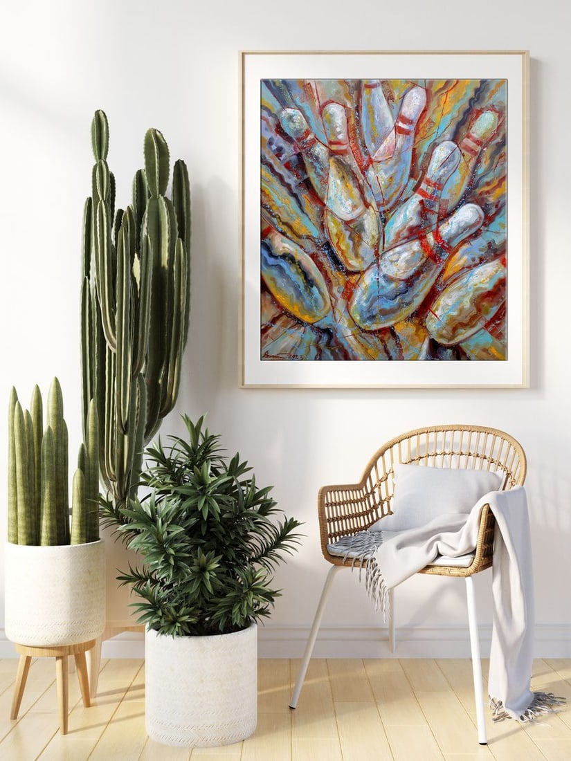 Oil painting Strike Sergey Voichenko - 2