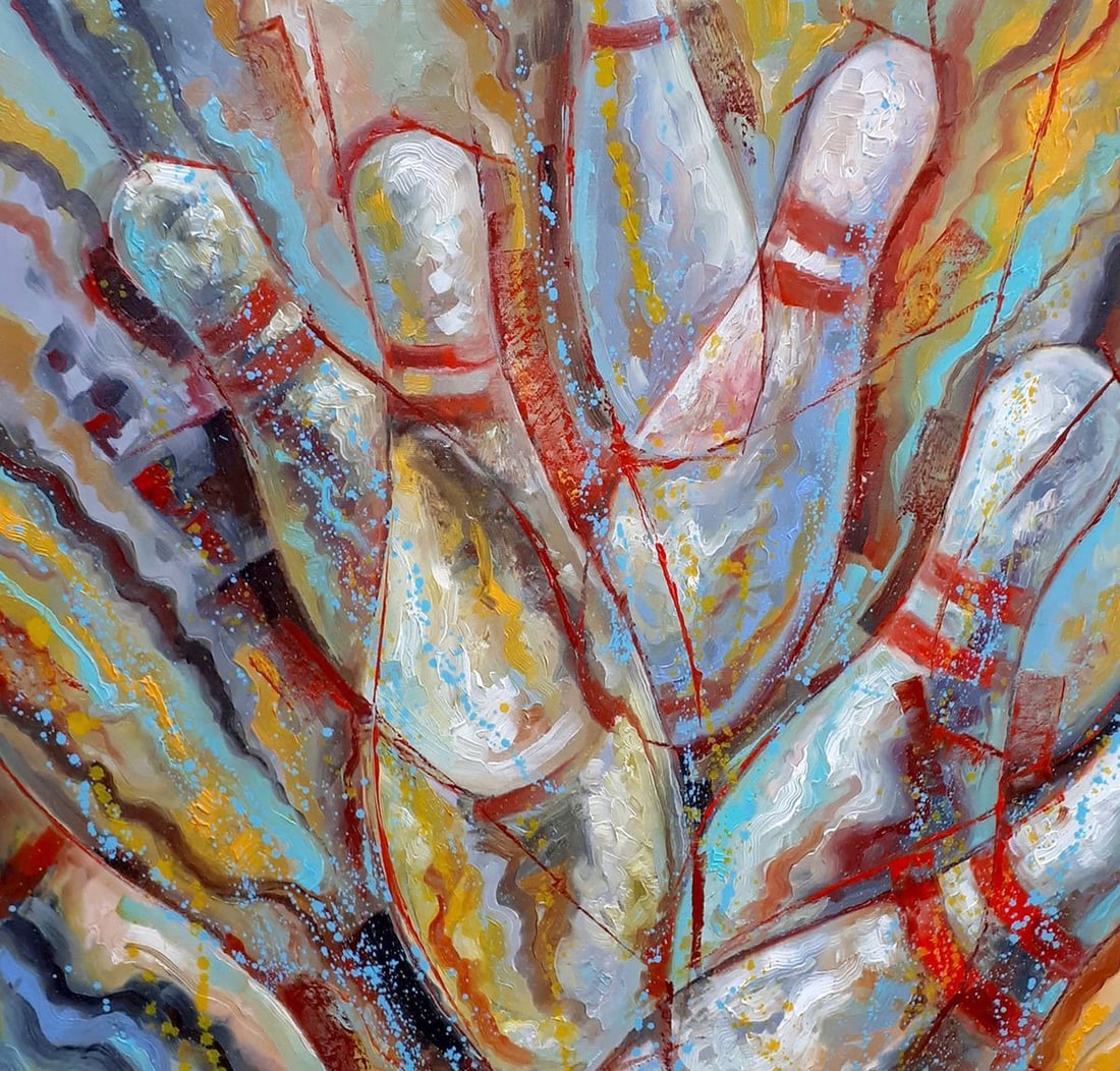 Oil painting Strike Sergey Voichenko - 4