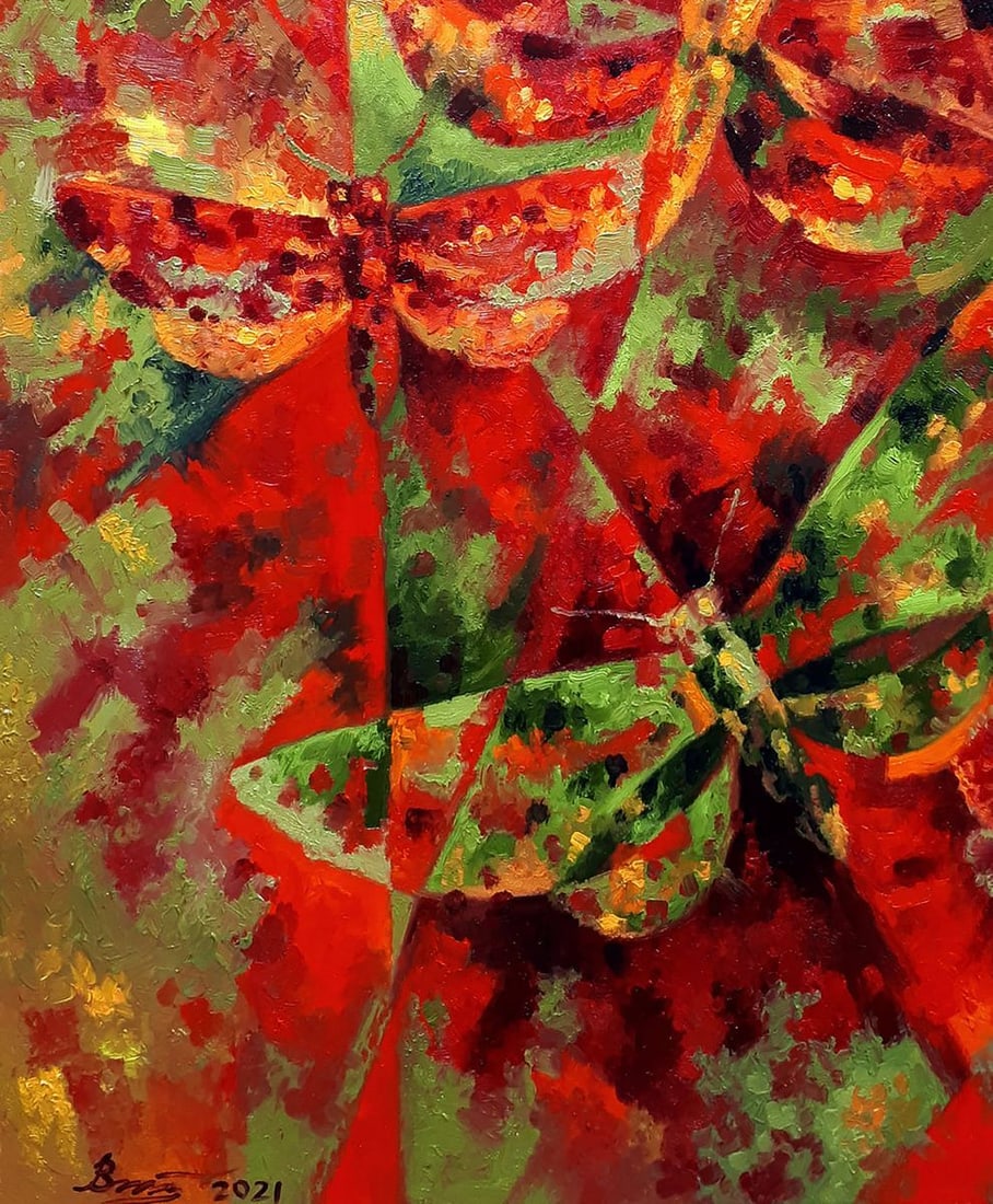 Oil painting Flight vector Sergey Voichenko - 6