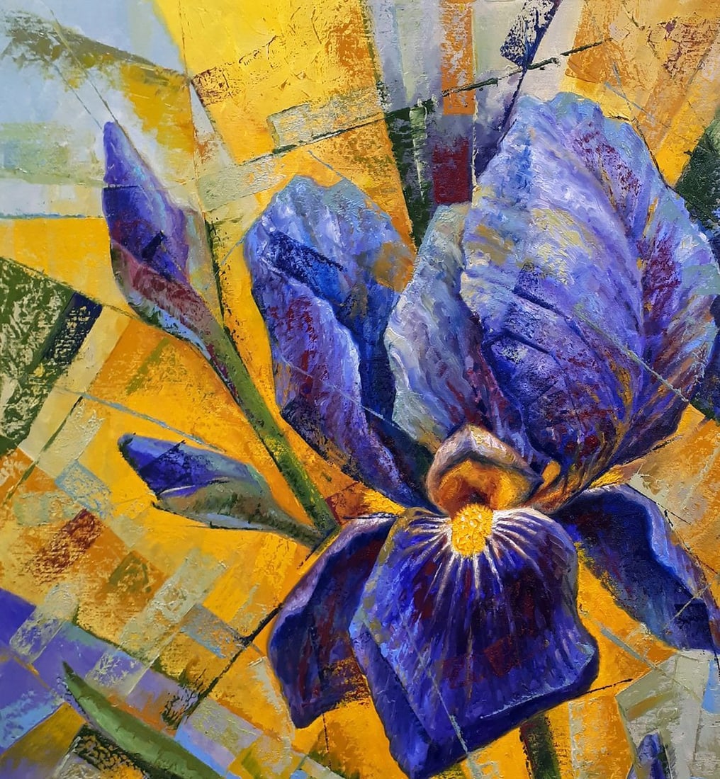 Oil painting Iris Sergey Voichenko - 4
