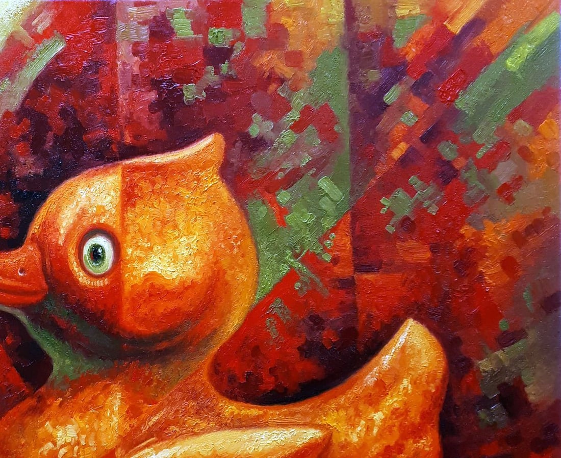 Oil painting Duckling Sergey Voichenko - 5