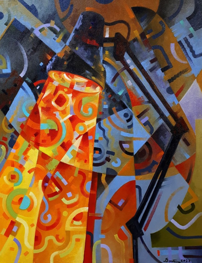 Oil painting Night lamp Sergey Voichenko (1 of 7)