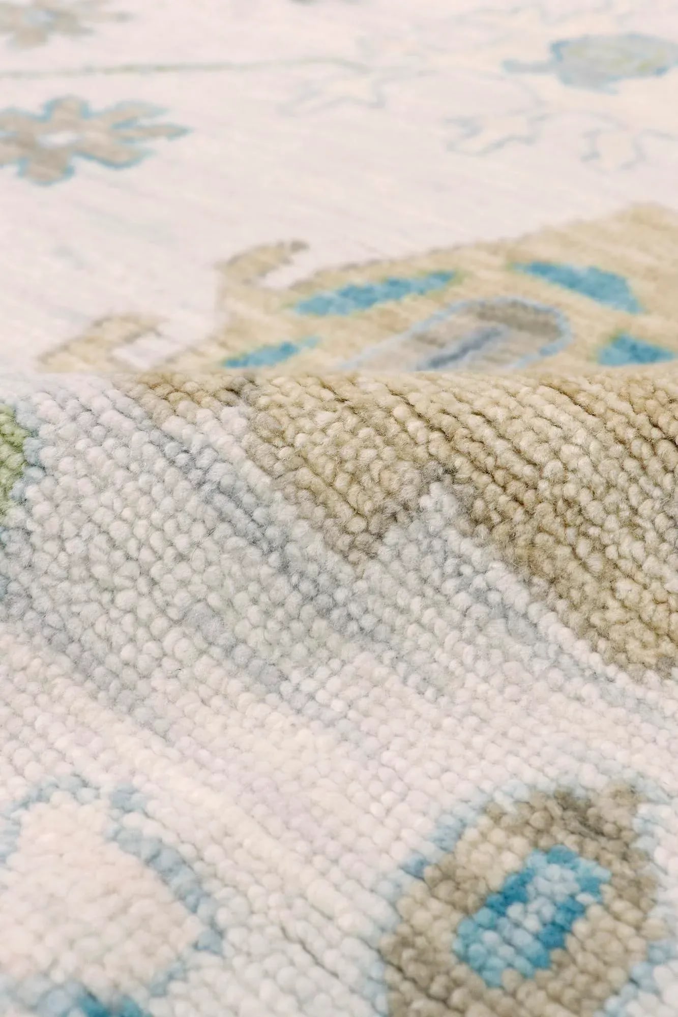 Pasargad Home Oushak Wool Ivory Area Rug-10' 2'' X 14' 5'' - 4