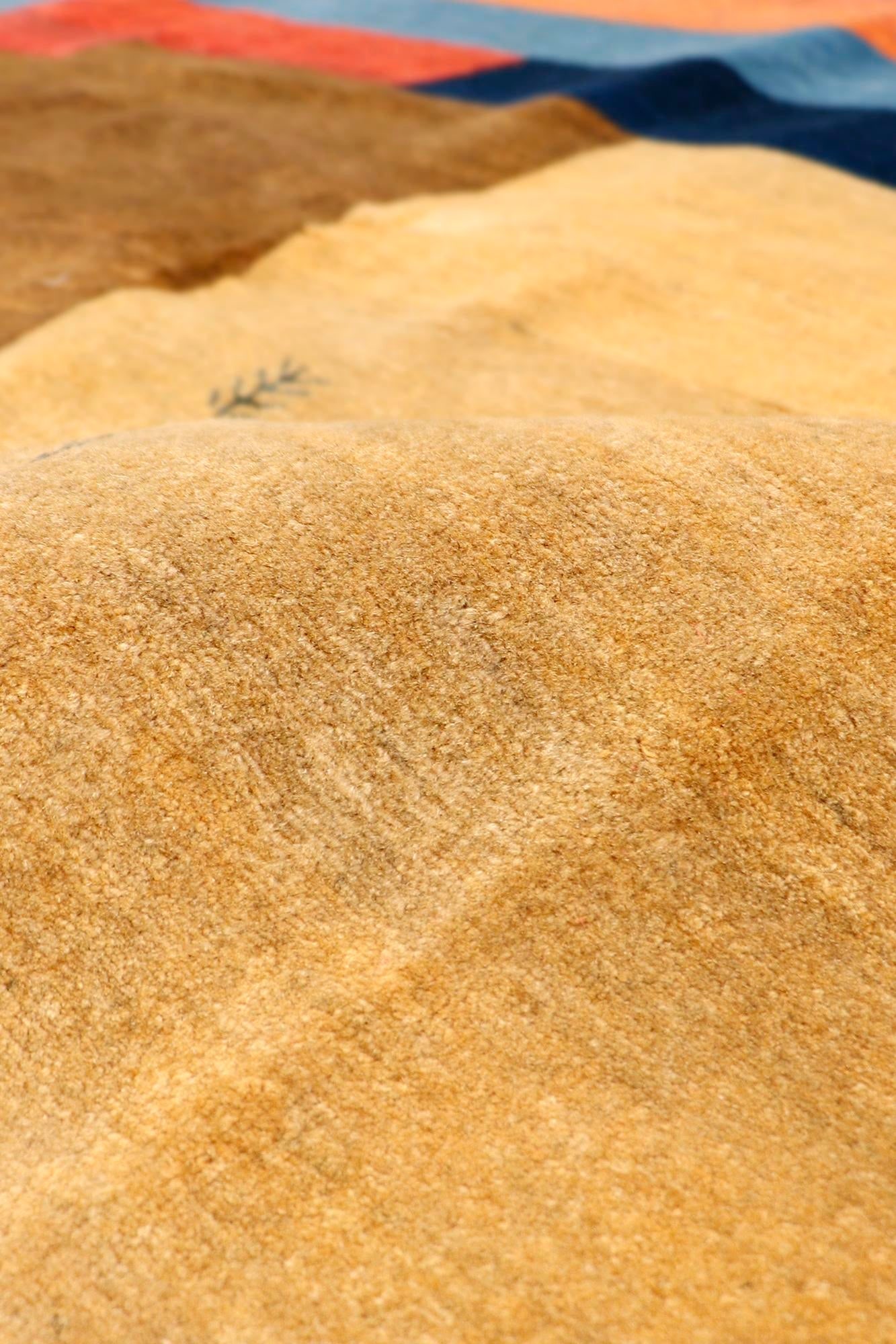 Gabbeh Wool Area Rug- 6' 8'' X 10' 1'' - 4