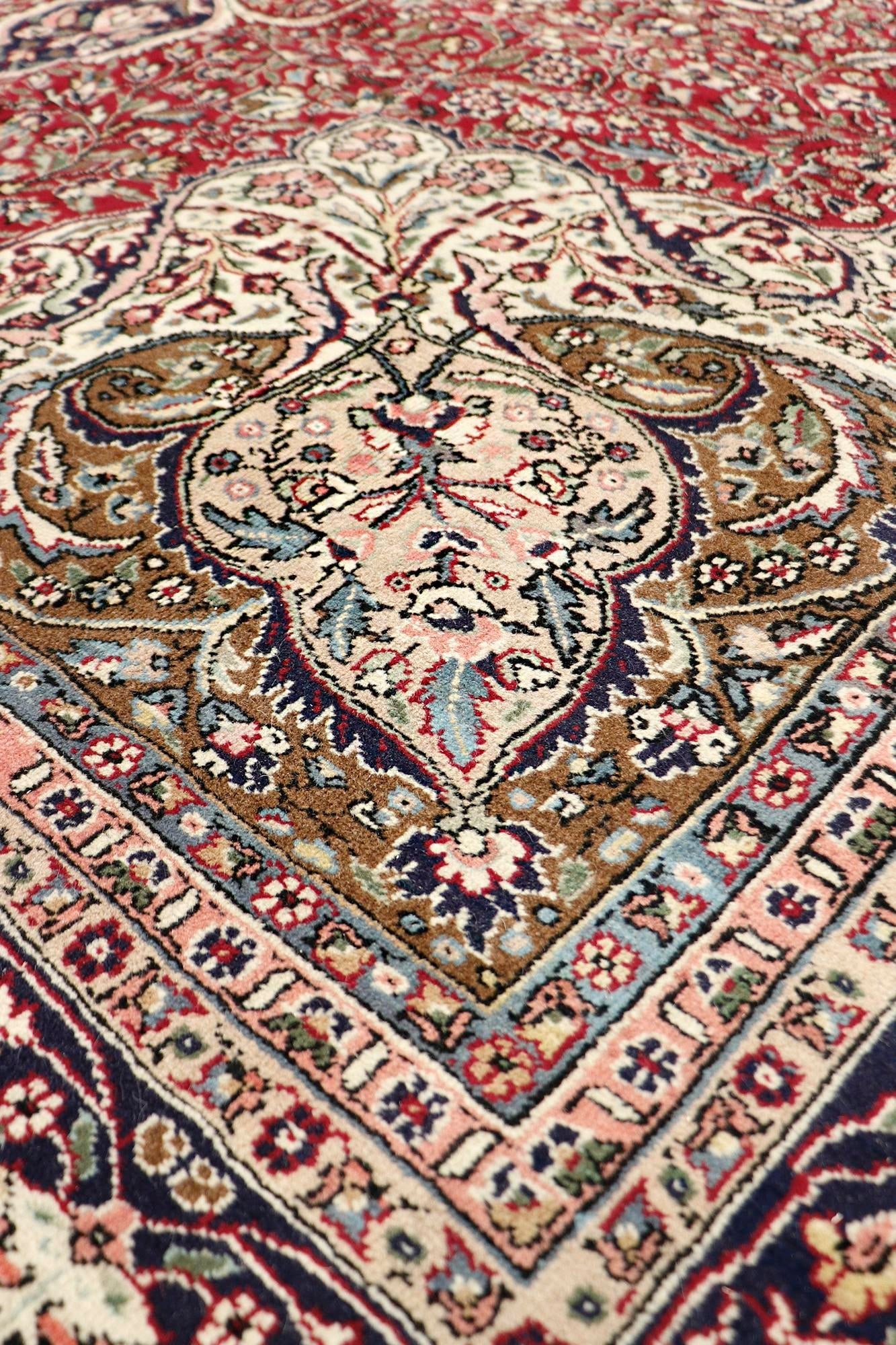 Turkish Vintage Kaysery Red Area Rug- 8' 7'' X 11' 4'' - 3