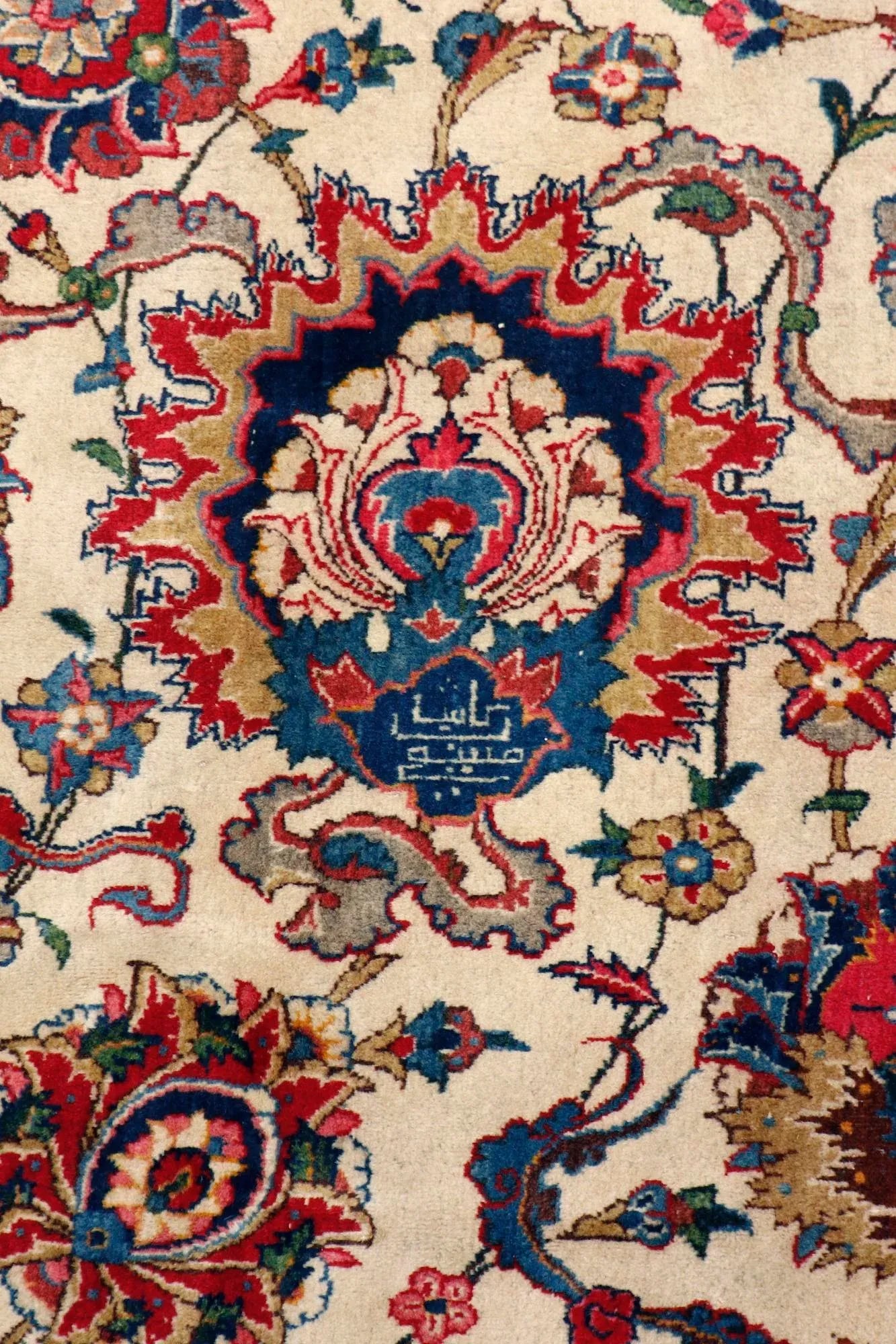 Antique Kashan 100% Wool Area Rug, 10' 7'' X 16'11'' - 5