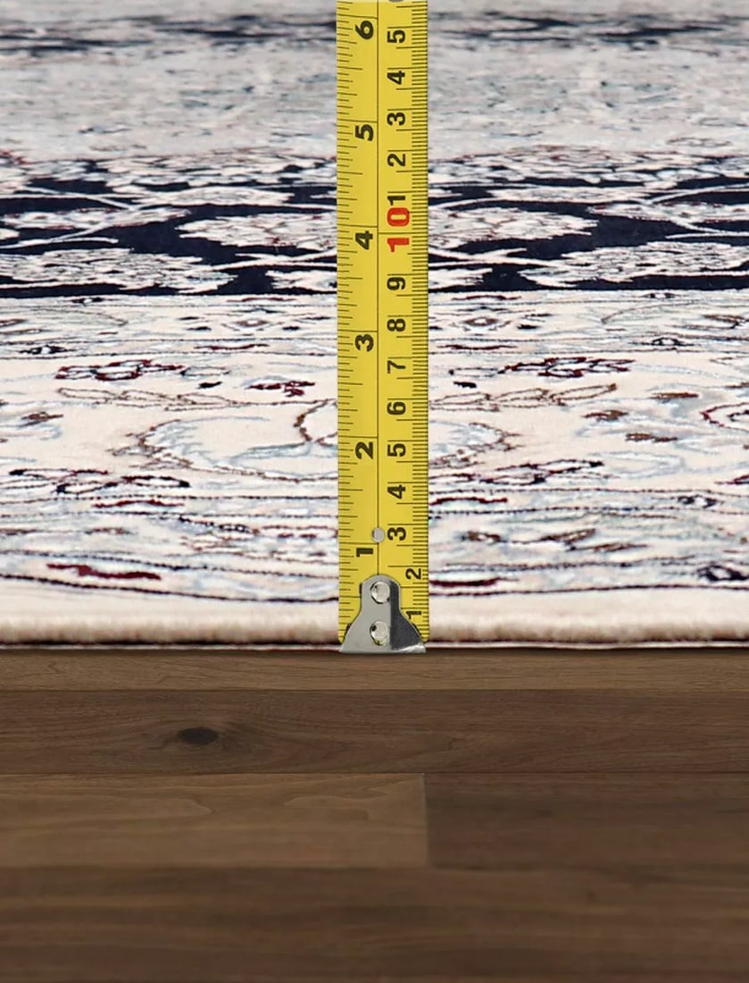 Pasargad Home Nain Navy Floral Area Rug - 9' 11" X 13' 1" - 5