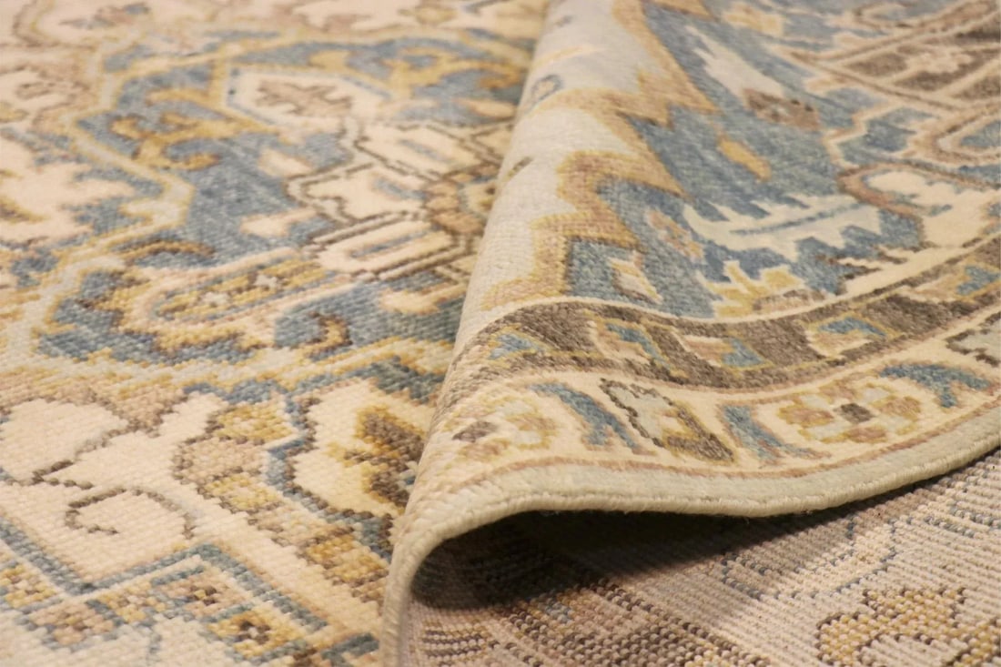 Pasargad Home Serapi L. Blue Wool Area Rug-7' 9'' X 10' 1'' - 4