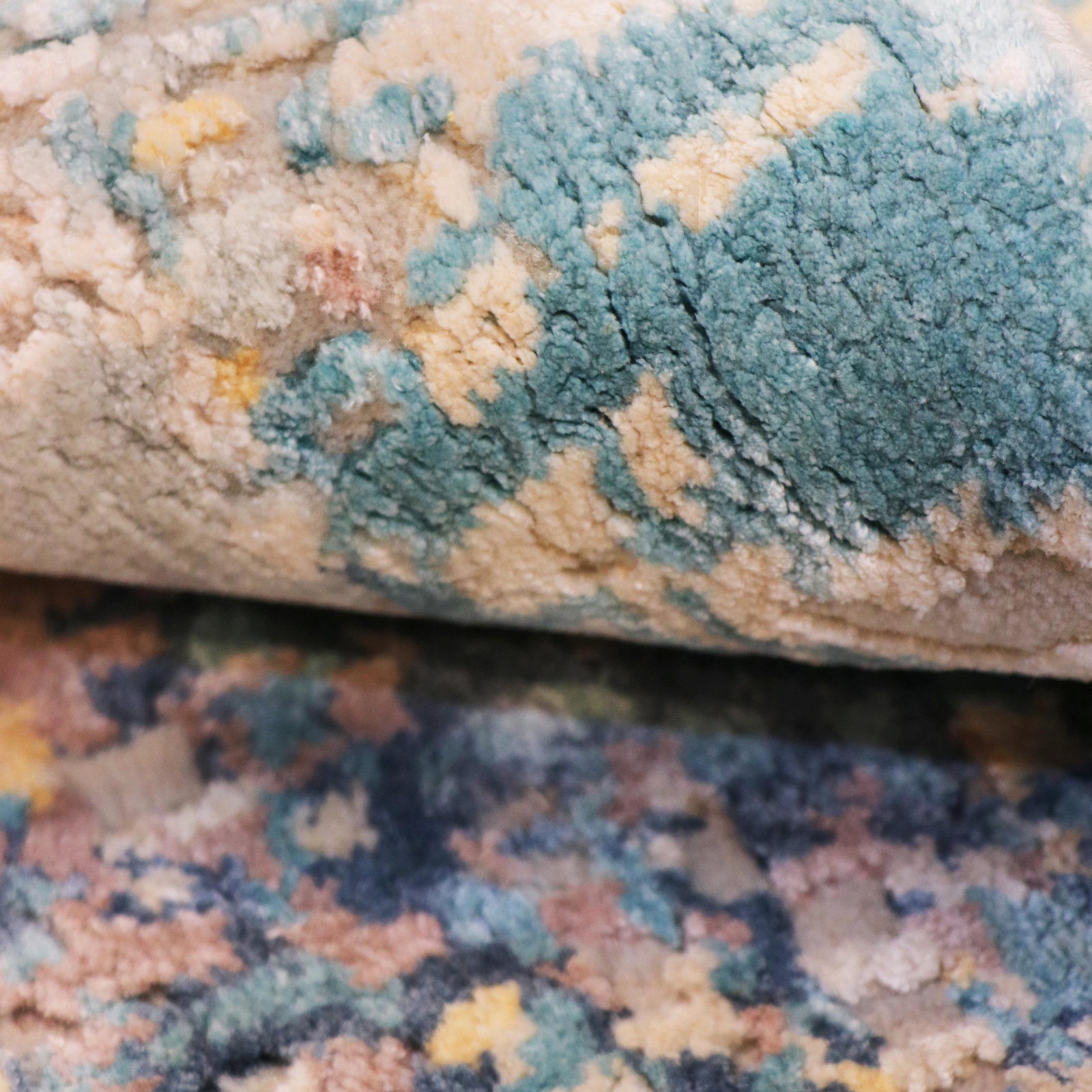 Pasargad Home Modern Abstract Ivory Area Rug, 9' 1'' X 12' 2'' - 3