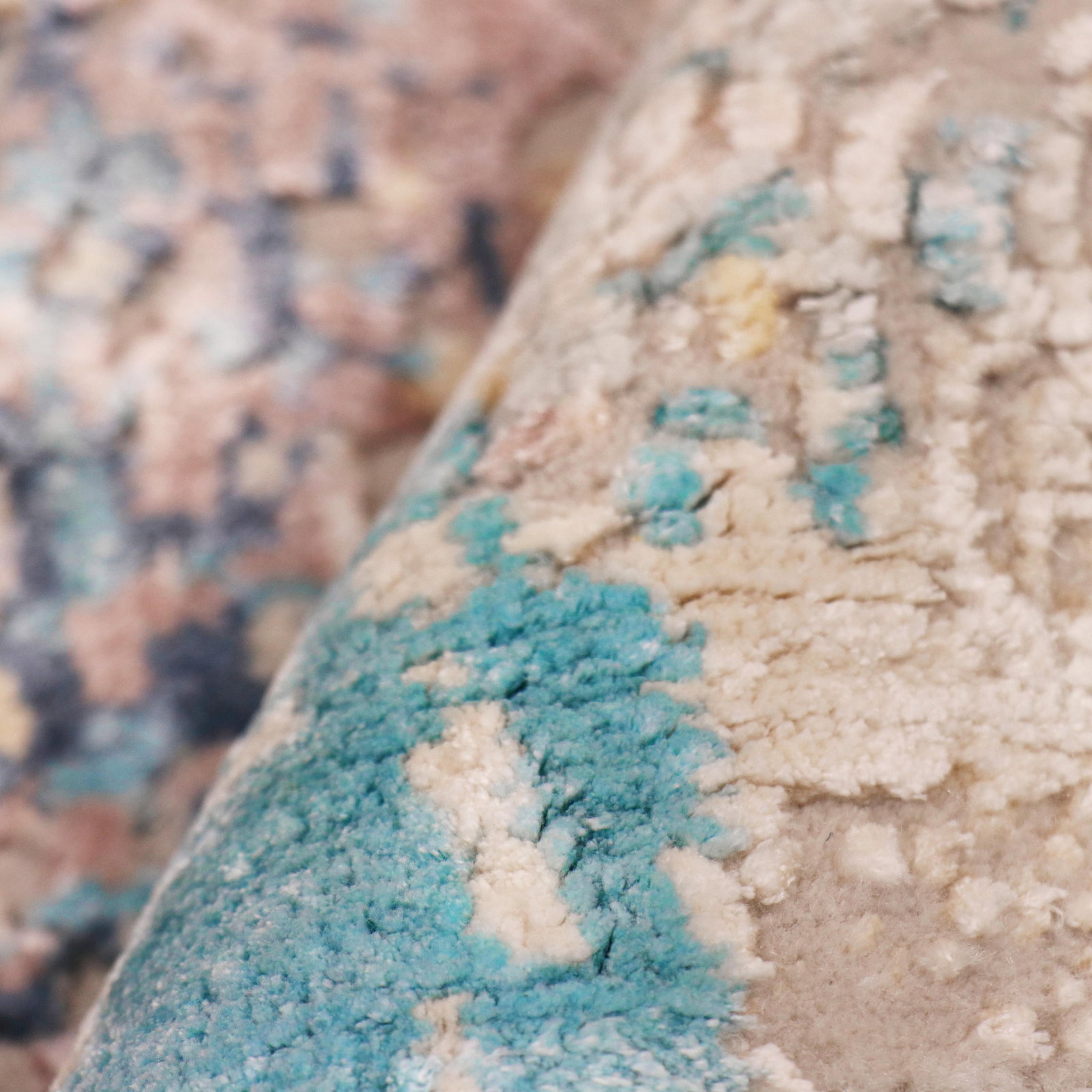 Pasargad Home Modern Abstract Ivory Area Rug, 9' 1'' X 12' 2'' - 4