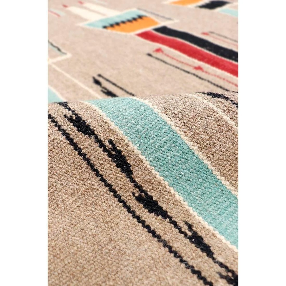 Tuscany Wool Mocha Area Rug, 4' 3'' X 6' 1'' - 4