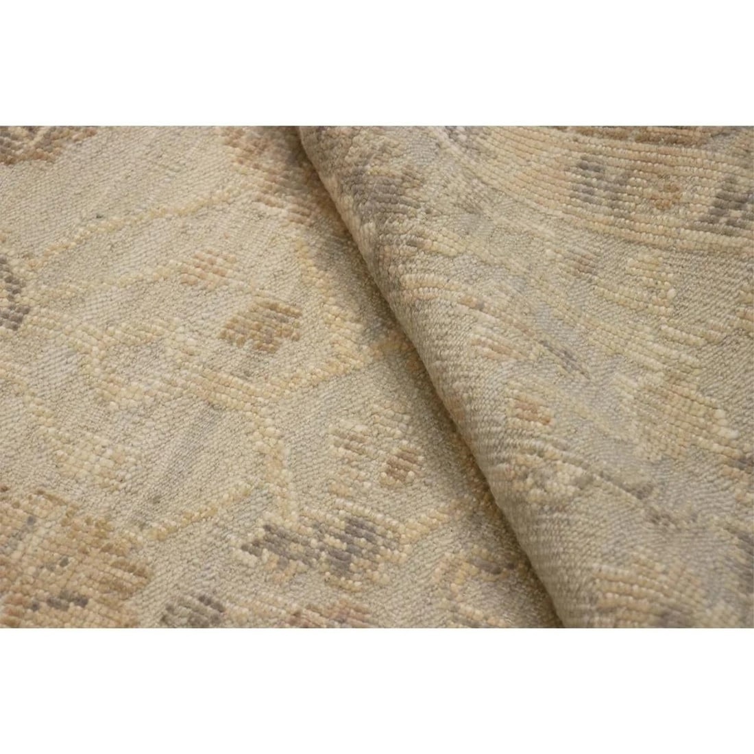 Oushak Wool Blue Area Rug, 9' 1'' X 11' 9'' - 3