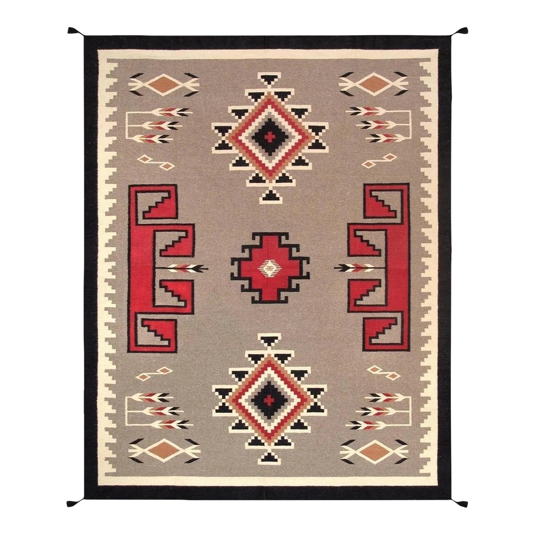 Tuscany Wool Mocha Area Rug, 8' 9'' X 11' 9'': Explore our Exquisite Tuscany Rug Collection, where tradition and artistry come together in breathtaking designs. Handwoven by skilled artisans, each rug tells a story through geometric patterns and