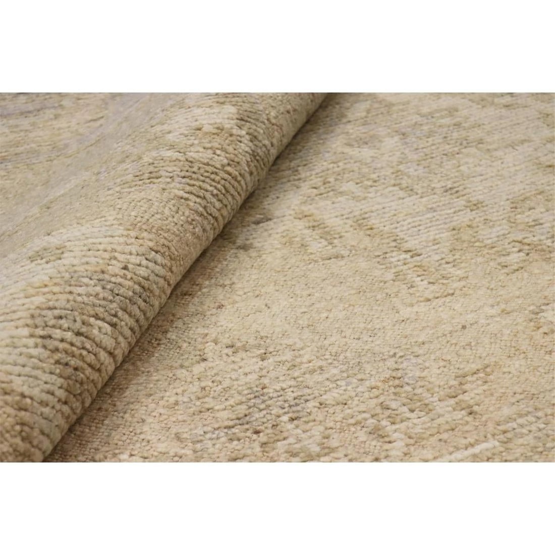 Oushak Wool Cream Area Rug, 9' 2'' X 12' 0'' - 4