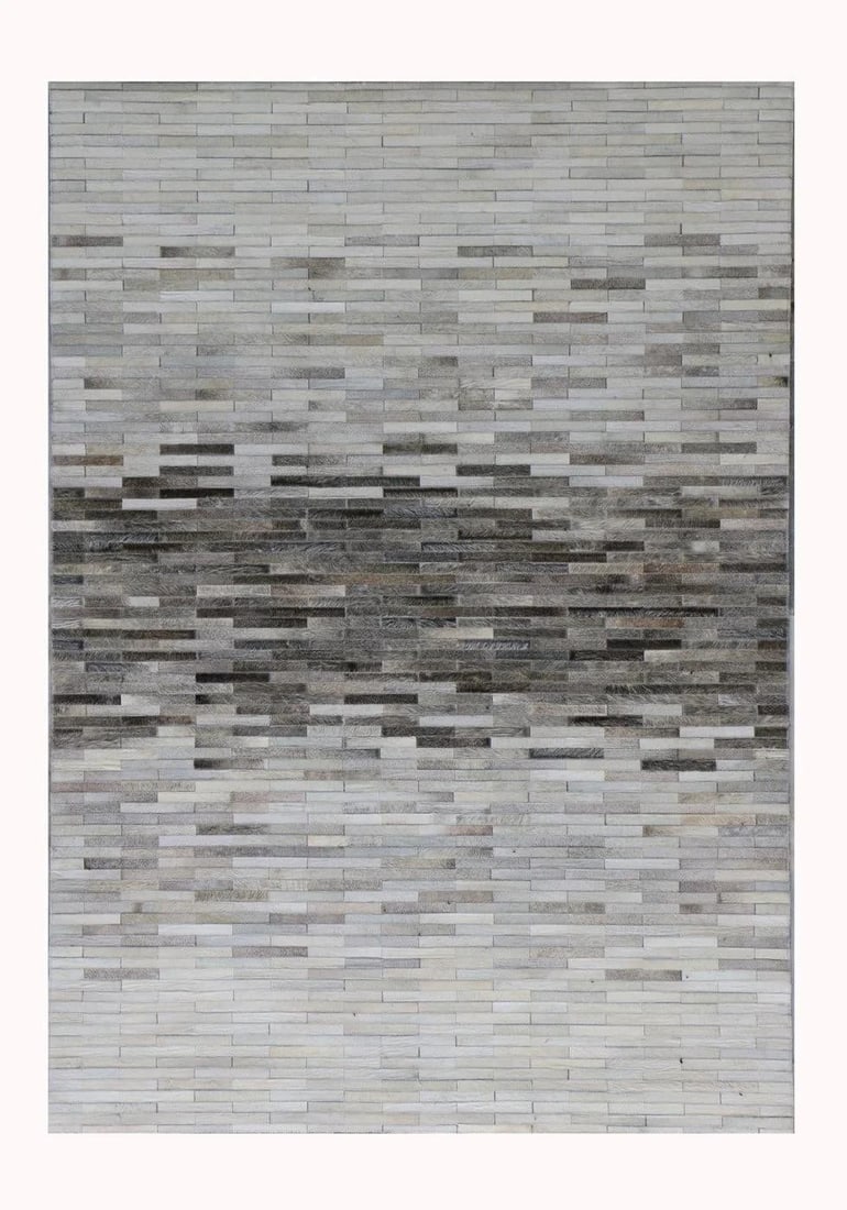 Galaxy Cowhide Silver Area Rug, 5' 0'' X 8' 0'' - 3