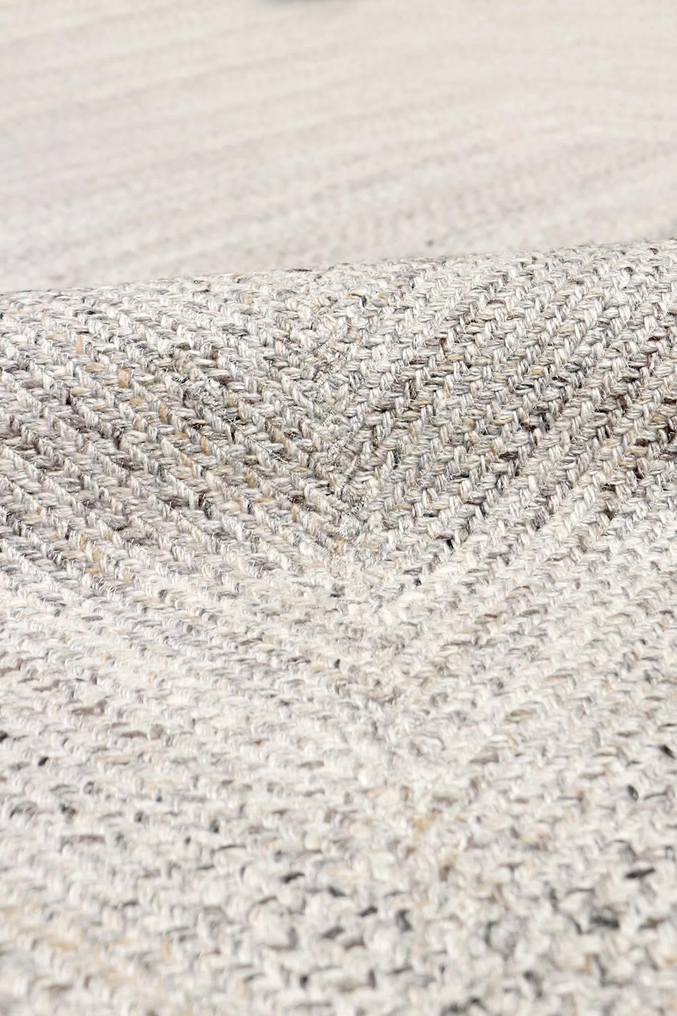 Sagres Indoor/Outdoor Grey Area Rug, 5' 0'' X 5' 0'' - 4