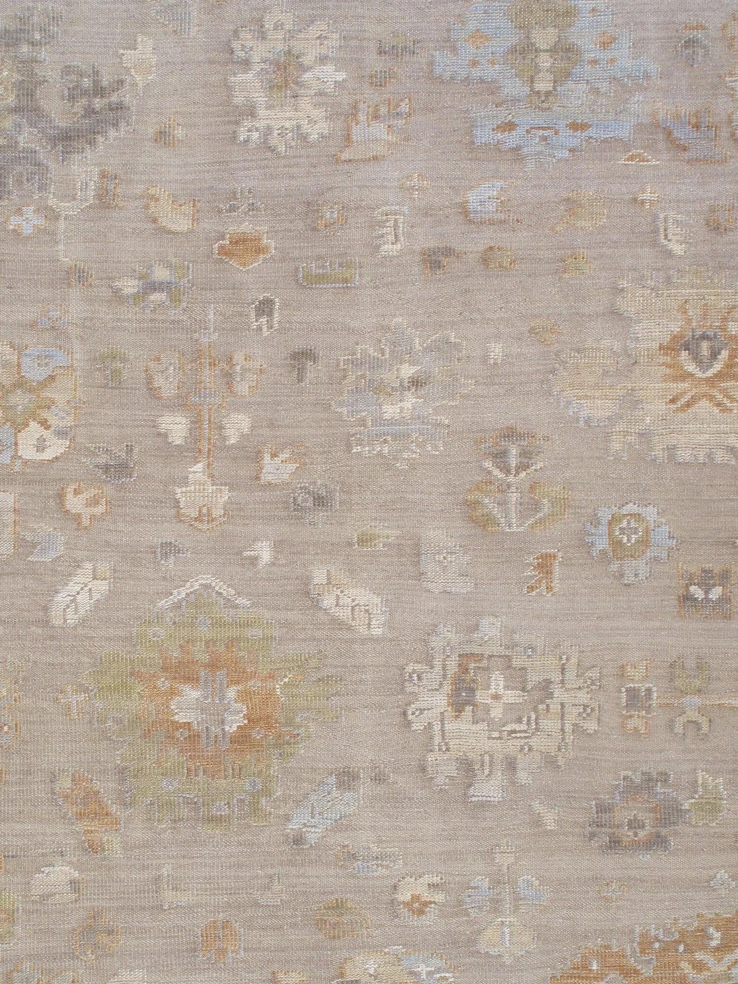 Oushak Wool Mocha Area Rug, 12' 3'' X 14'10'' - 2