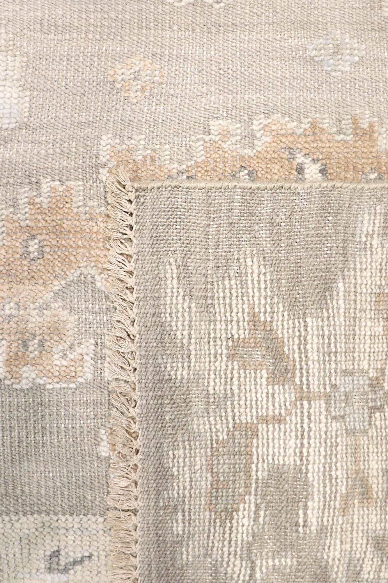 Oushak Wool Mocha Area Rug, 12' 3'' X 14'10'' - 4