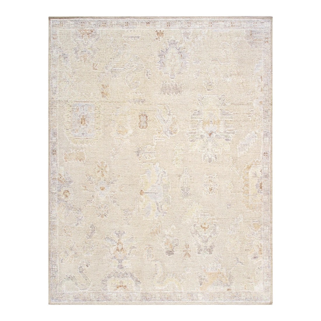 Oushak Wool Camel Area Rug, 9' 3'' X 12' 3'': Our Oushak rugs are known for their exquisite craftsmanship, intricate designs, and the timeless beauty they bring to interior spaces. Their unique patterns and soft color palettes often make them a