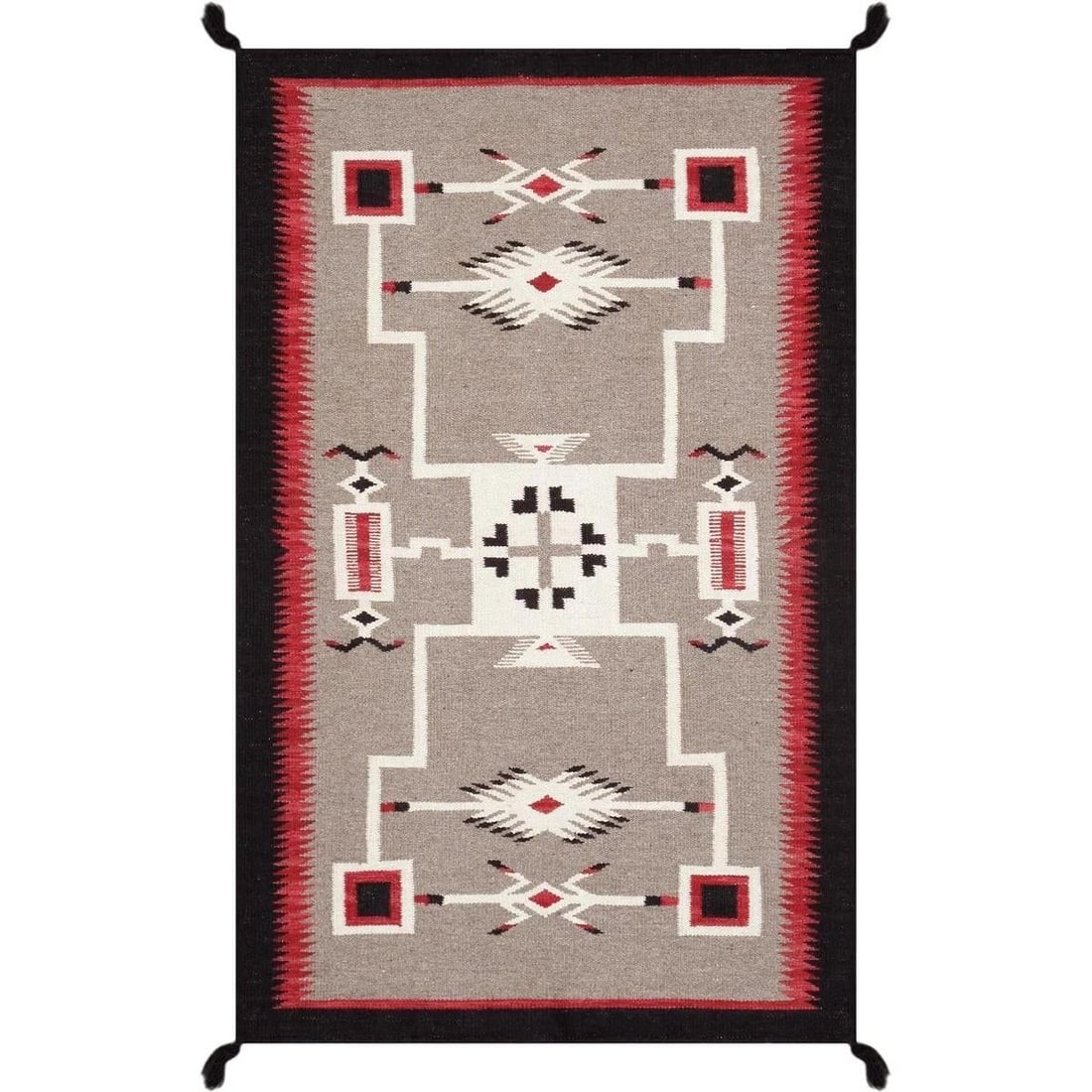 Tuscany Wool Mocha Area Rug, 5' 1'' X 6' 9'' - 3