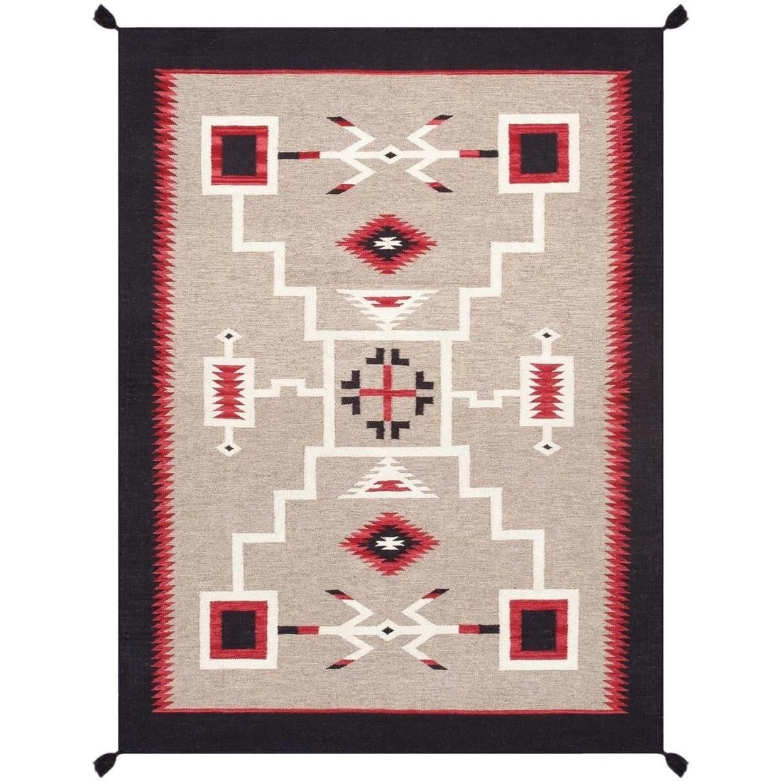 Tuscany Wool Mocha Area Rug, 5' 2'' X 6'11'' - 3