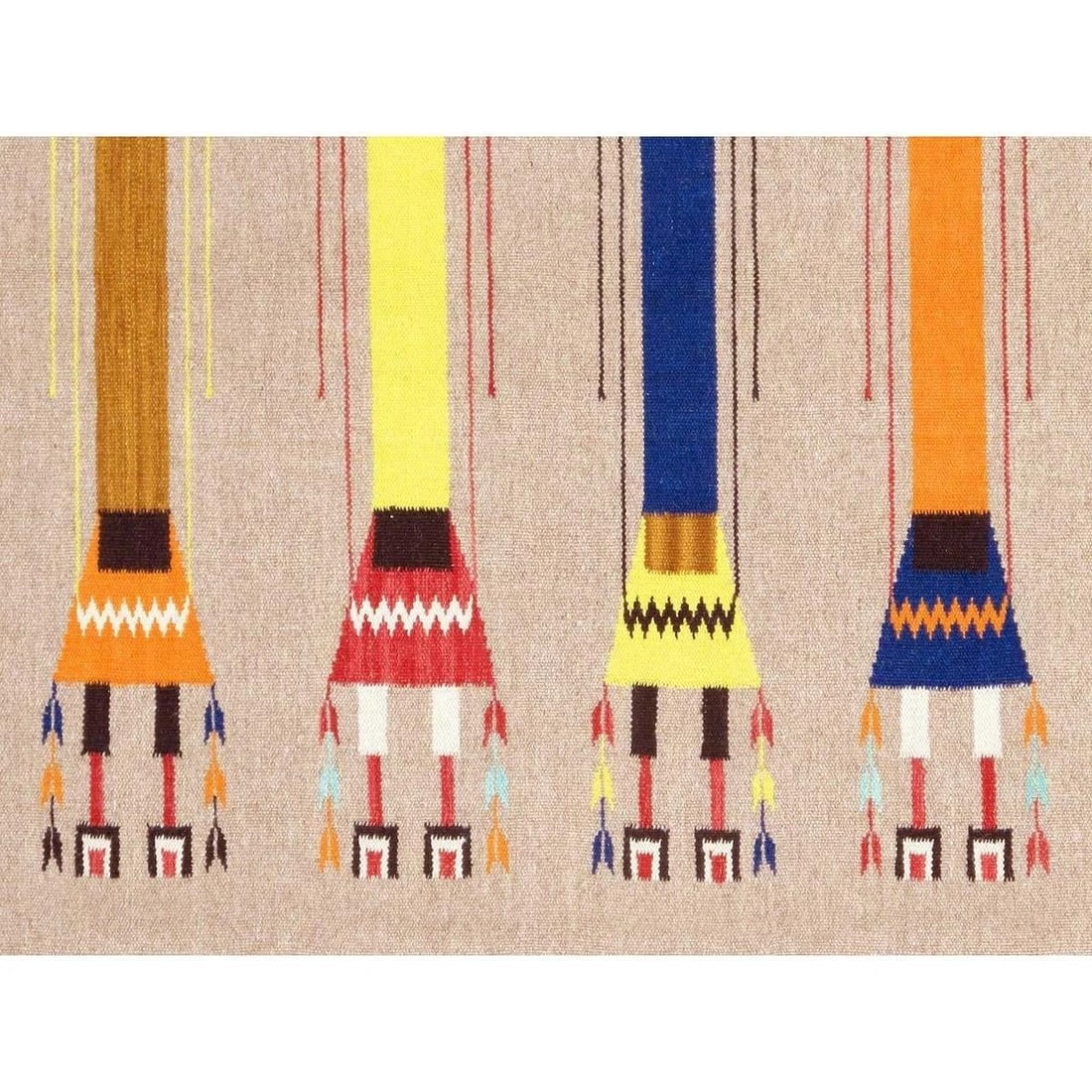 Tuscany Wool Mocha Area Rug, 5' 1'' X 6'11'' - 2