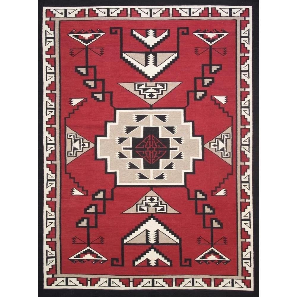 Tuscany Wool Red Area Rug, 8' 1'' X 9' 9'' - 4