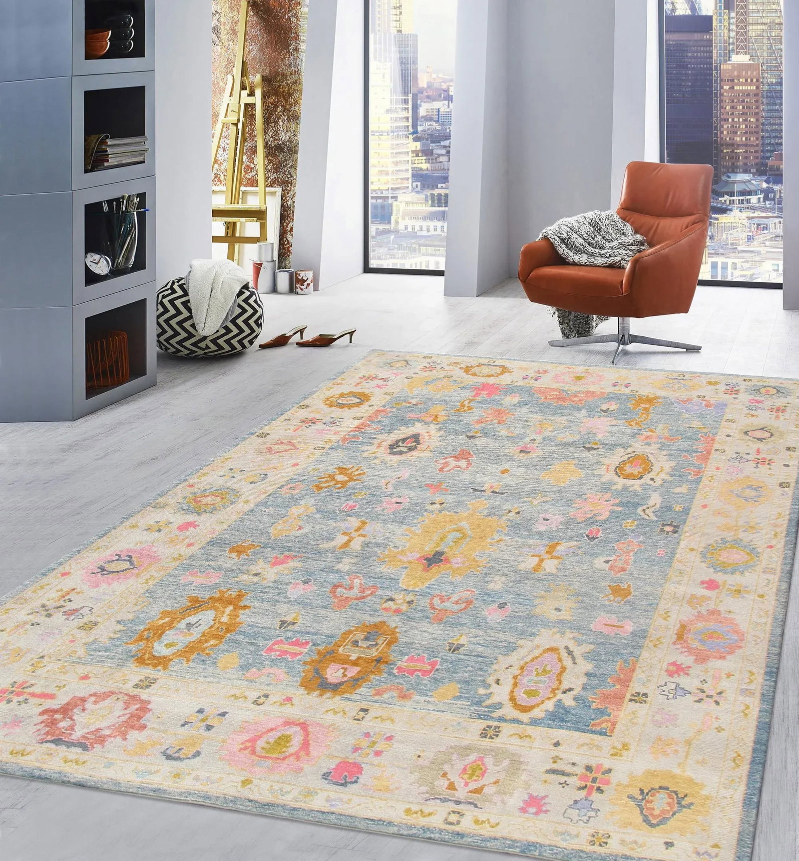 Pasargad Turkish Oushak Wool Area Rug-11' 7" X 14' 2" - 6