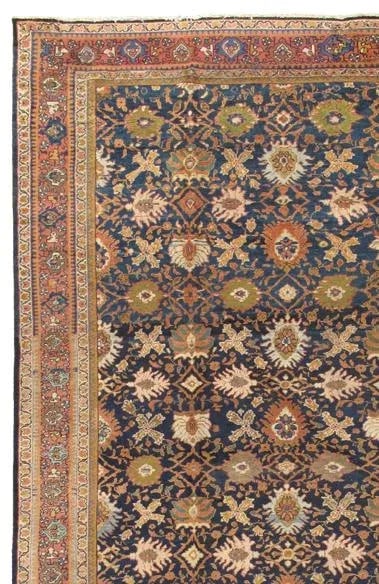 Antique Sultanabad Navy/Rust Rug, 10' 0" X 14' 7" - 2