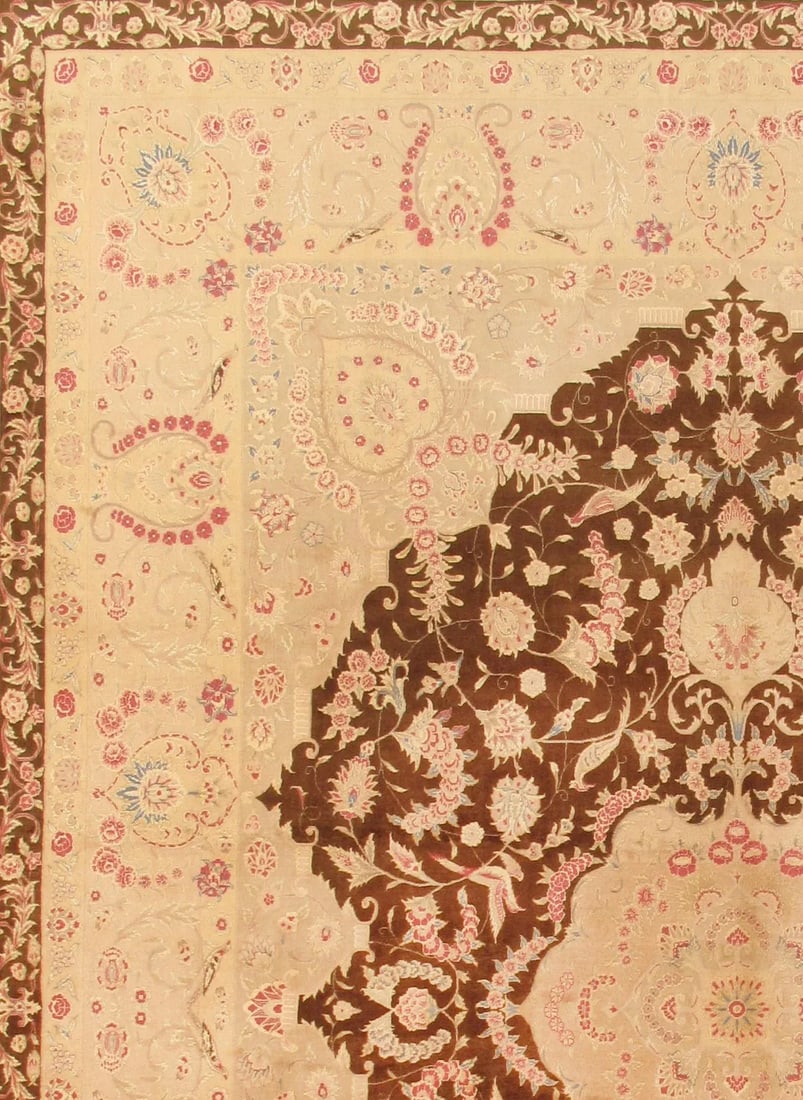 Pasargad Tabriz Silk & Wool Rug - 8' 7" X 11' 4" - 2