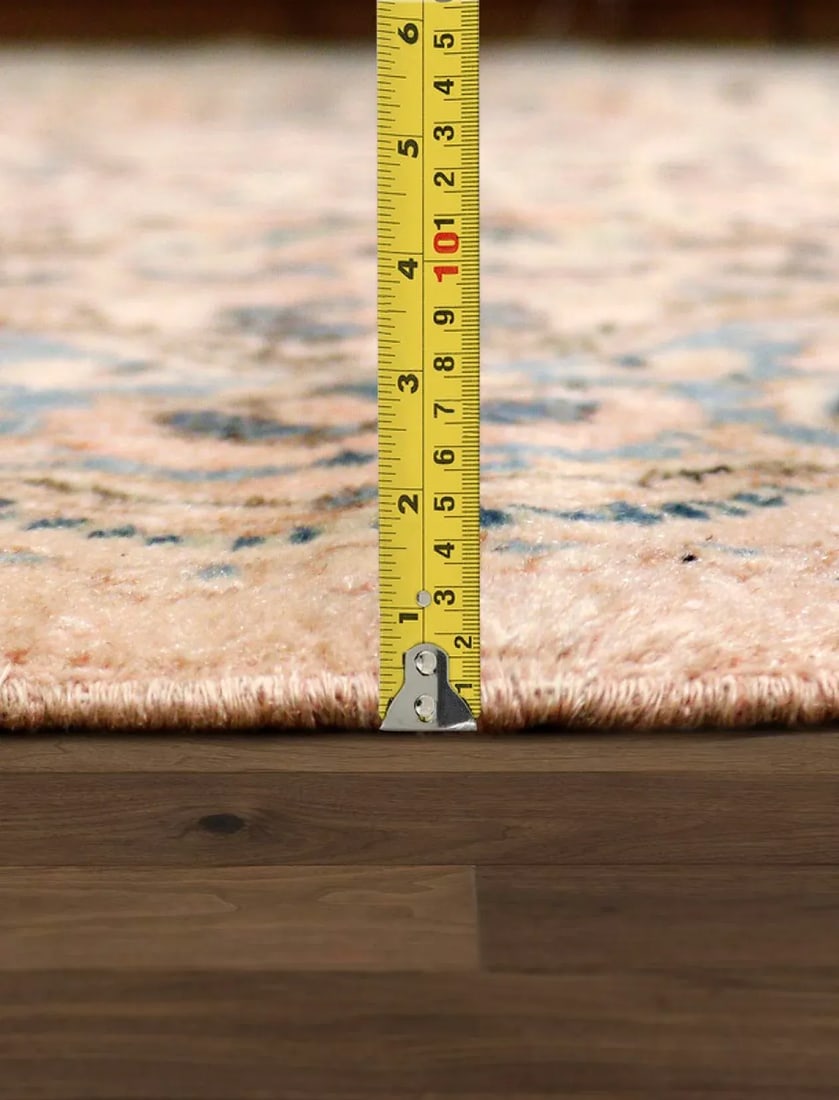 1910s Antique Kerman Wool Area Rug-10' 7" X 17' 7", Beige - 6