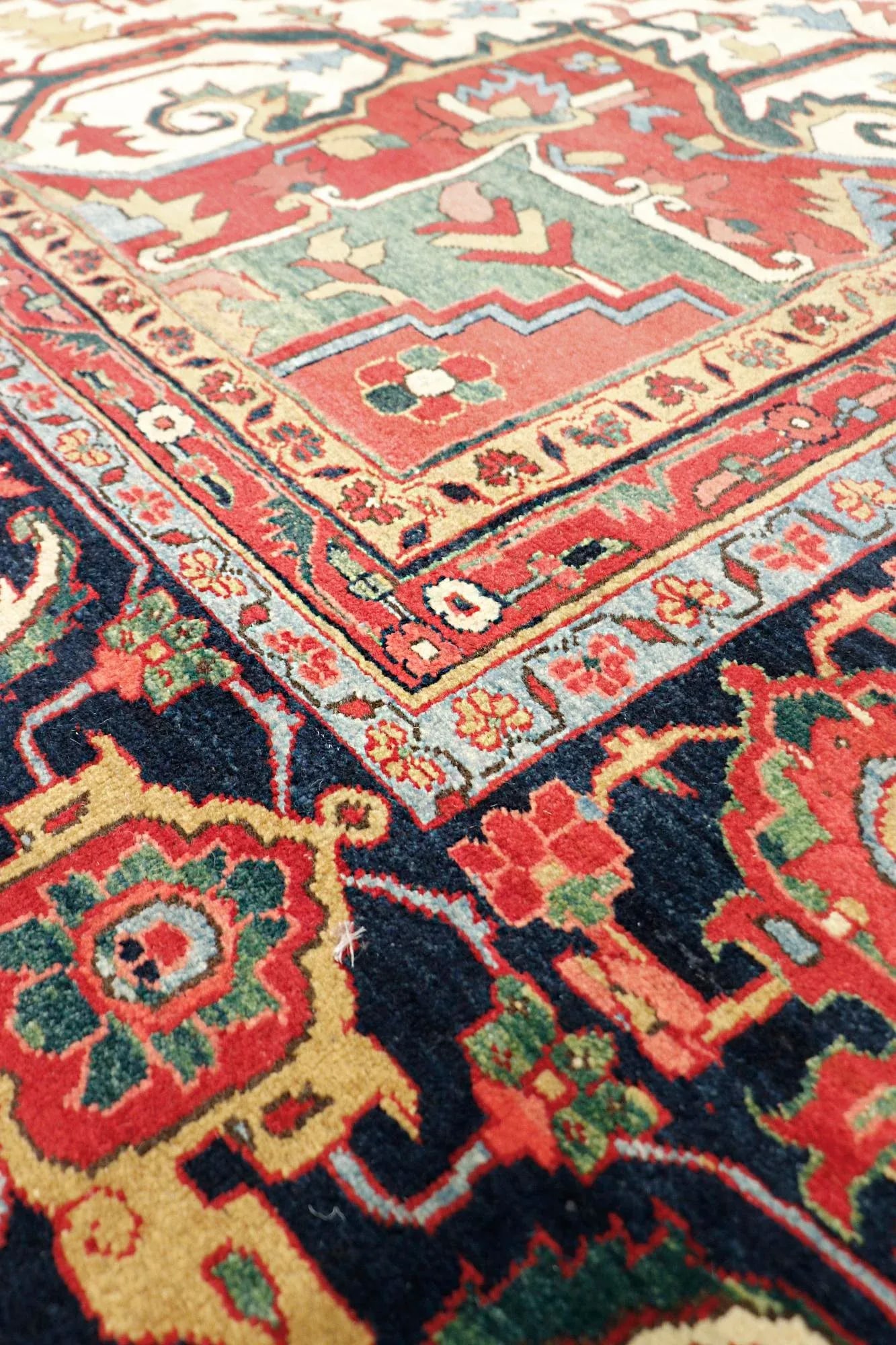 Pasargad Home Heriz Wool Area Rug-12' 5" X 18' 4", Red - 2