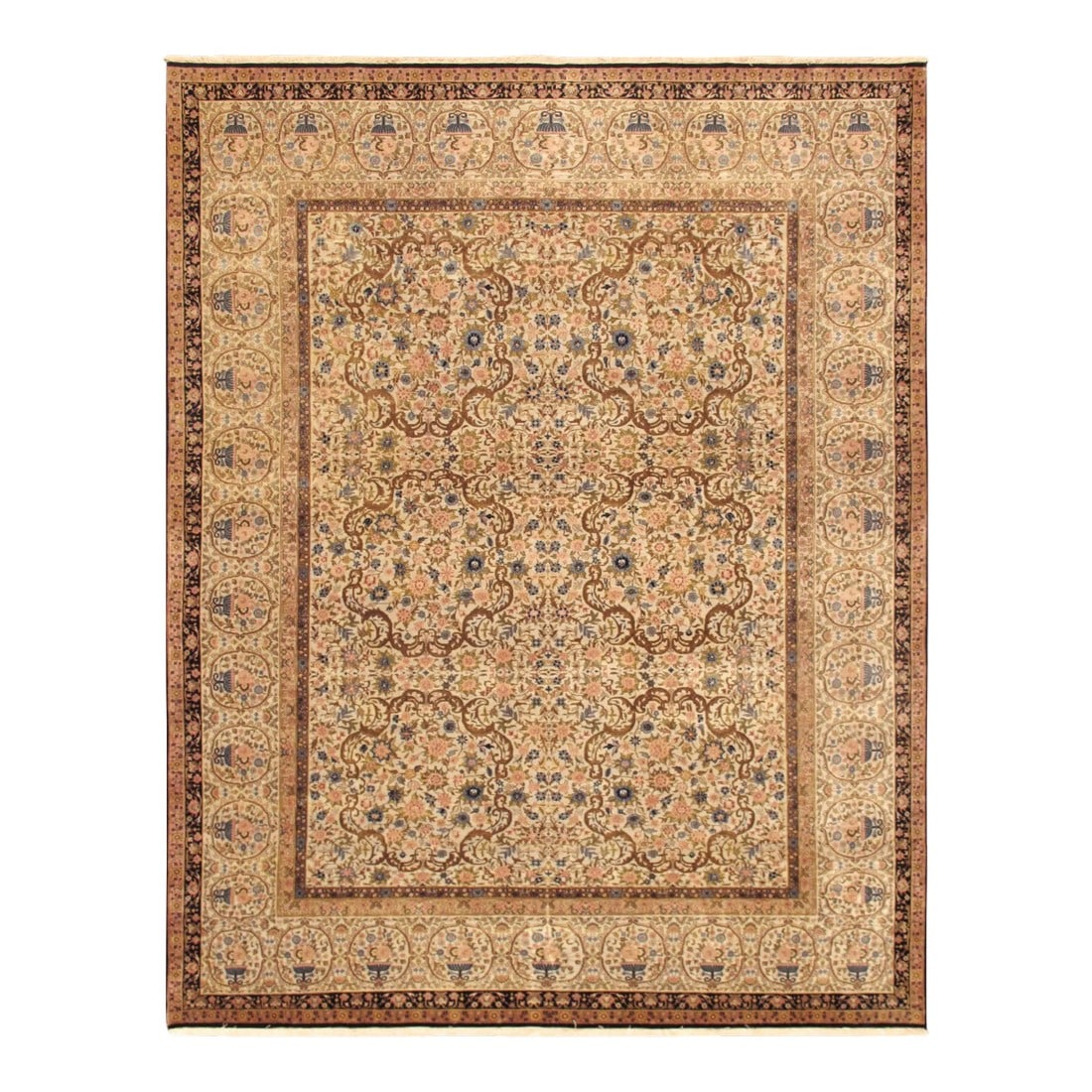 Pasargad Home Lavar Lamb's Wool Area Rug, 13' 9" X 15' 4", Beige: Meet Pasargad's Lavar Collection. This rug's handmade, hand-knotted construction adds durability to this rug, ensuring it will last for many years. Each rug is handmade with 100% premium lamb's wool.