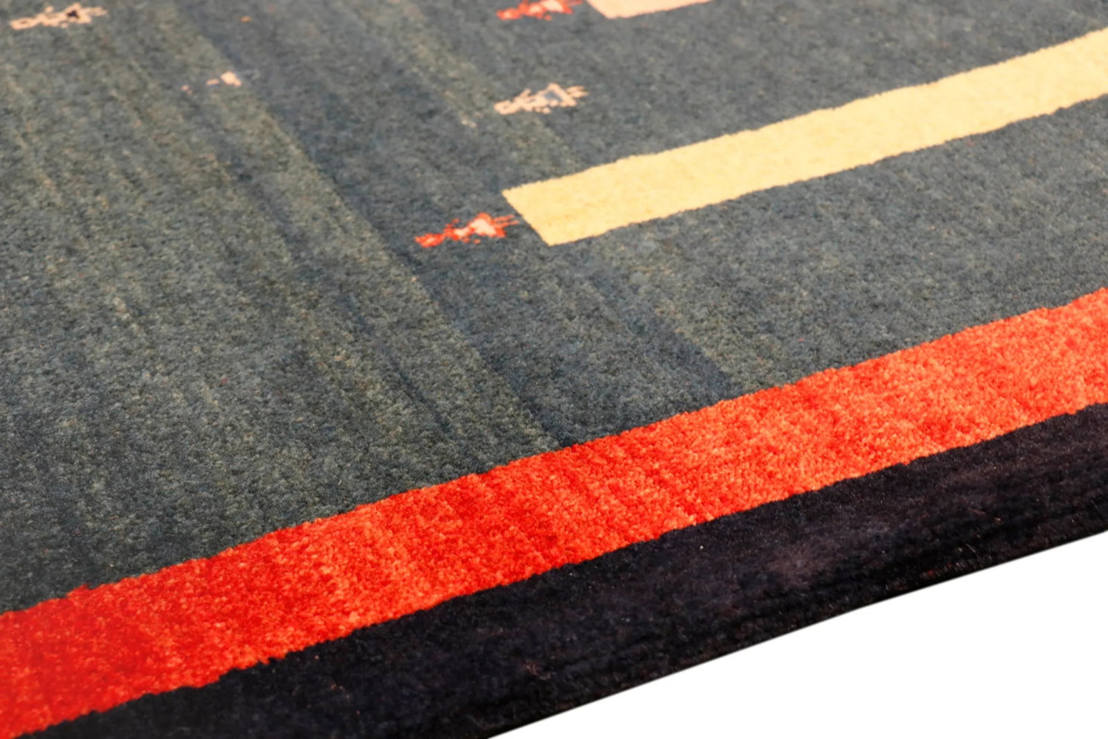 Pasargad Home Gabbeh Lamb's Wool Area Rug, 3' 6" X 4' 8", Green - 3