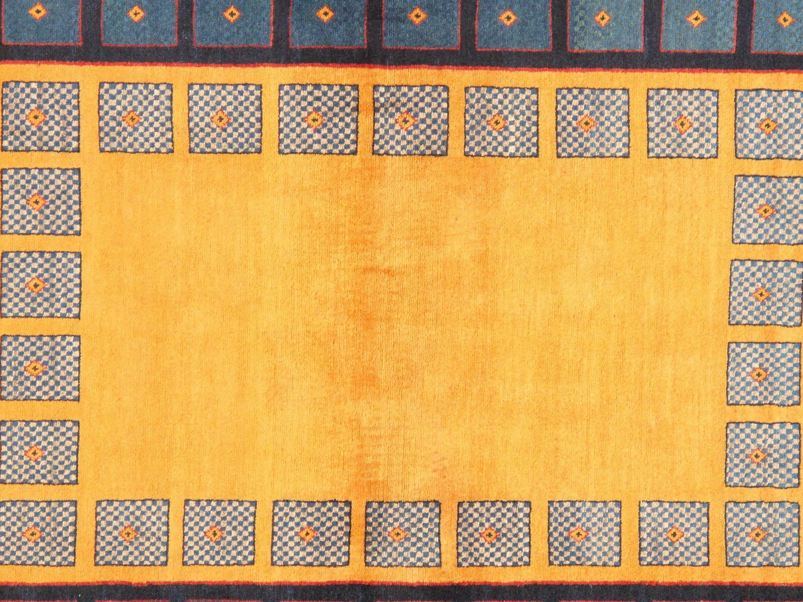 Pasargad Home Gabbeh Lamb's Wool Area Rug, 3' 5" X 4'10", Yellow - 2