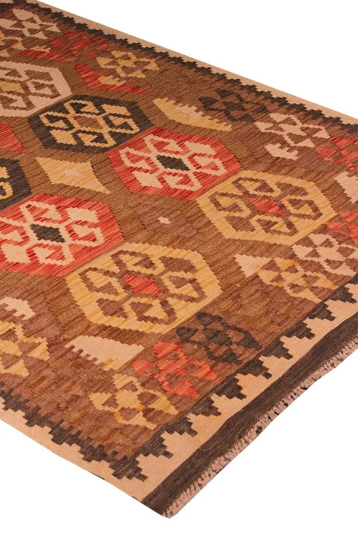 Kilim Area Rug - 3'7" X 4'9" - 3