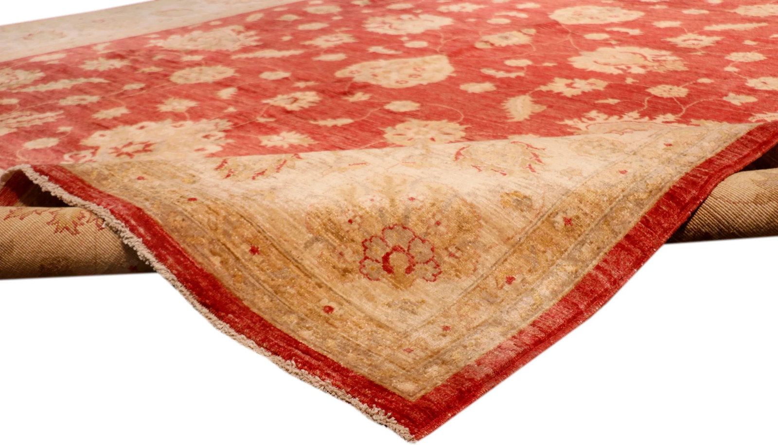 Pasargad Home Ferehan Lamb's Wool Area Rug, 8'10" X 11' 8", Rust - 3