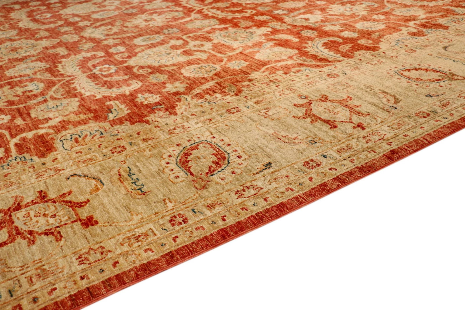 Pasargad Home Ferehan Lamb's Wool Area Rug, 8'10" X 11'11", Rust - 5