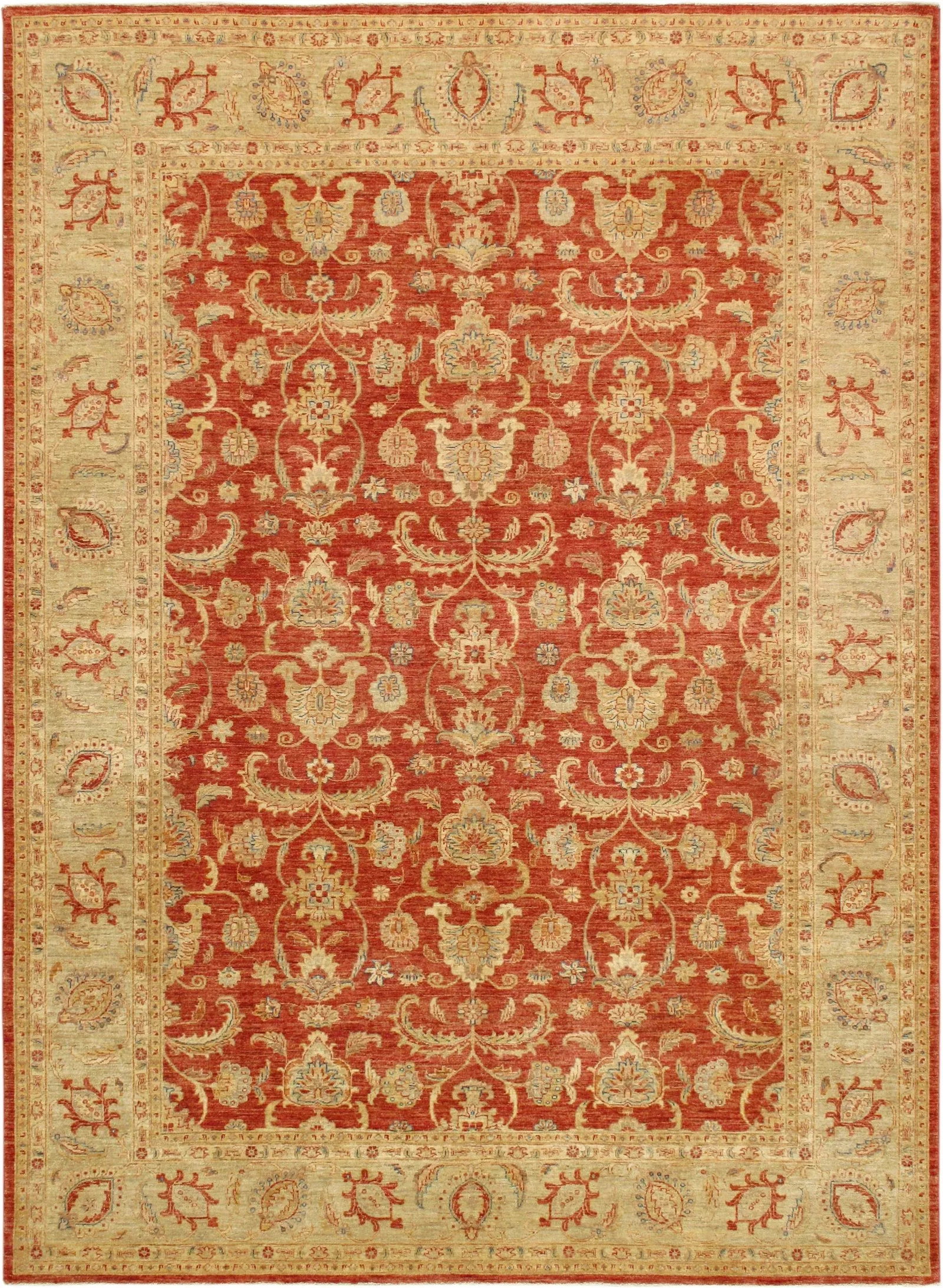 Pasargad Home Ferehan Lamb's Wool Area Rug, 8'10" X 11'11", Rust - 7