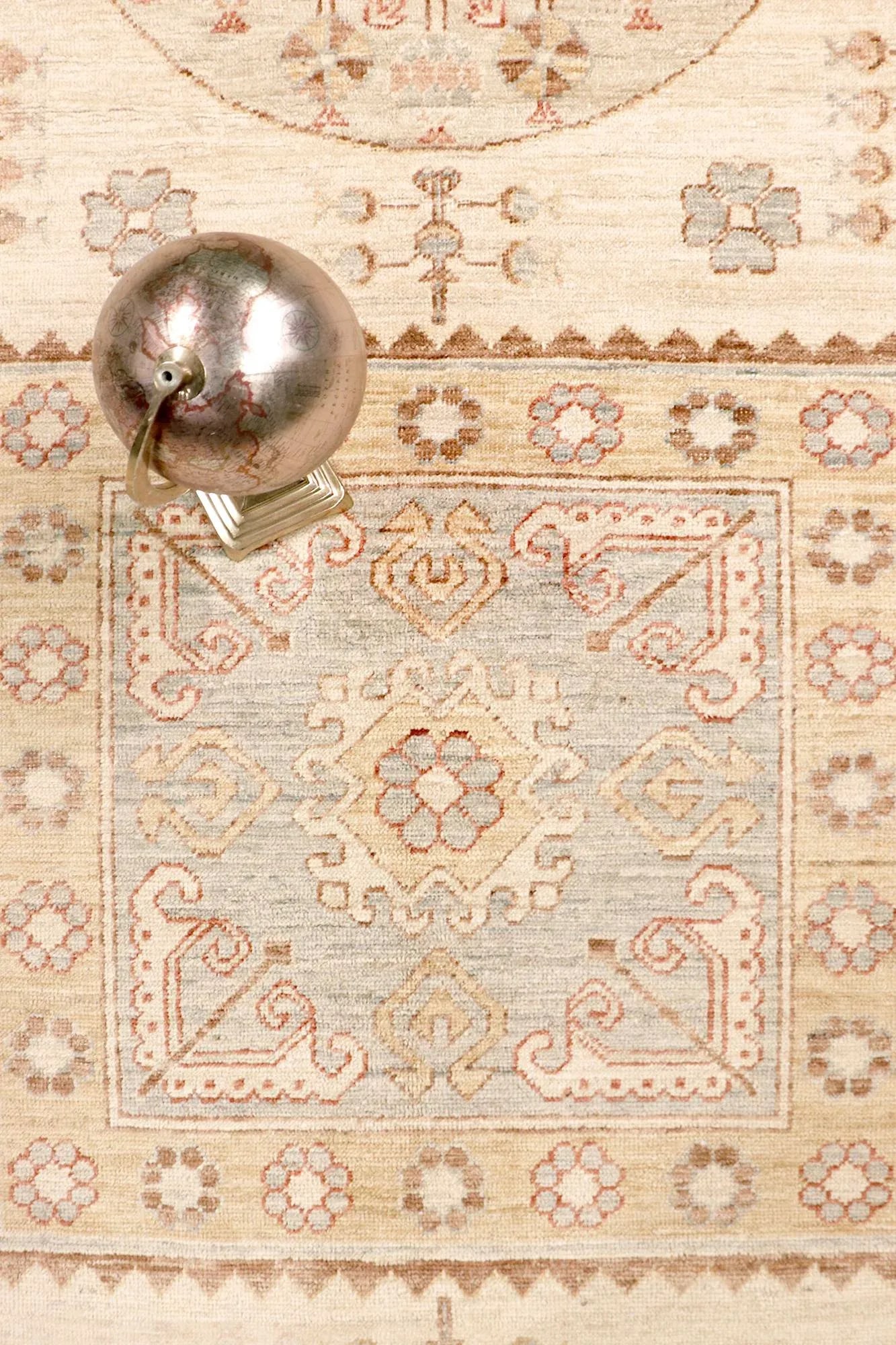 Pasargad Home Khotan Lamb's Wool Area Rug, 8' 4" X 11'10", Beige - 4