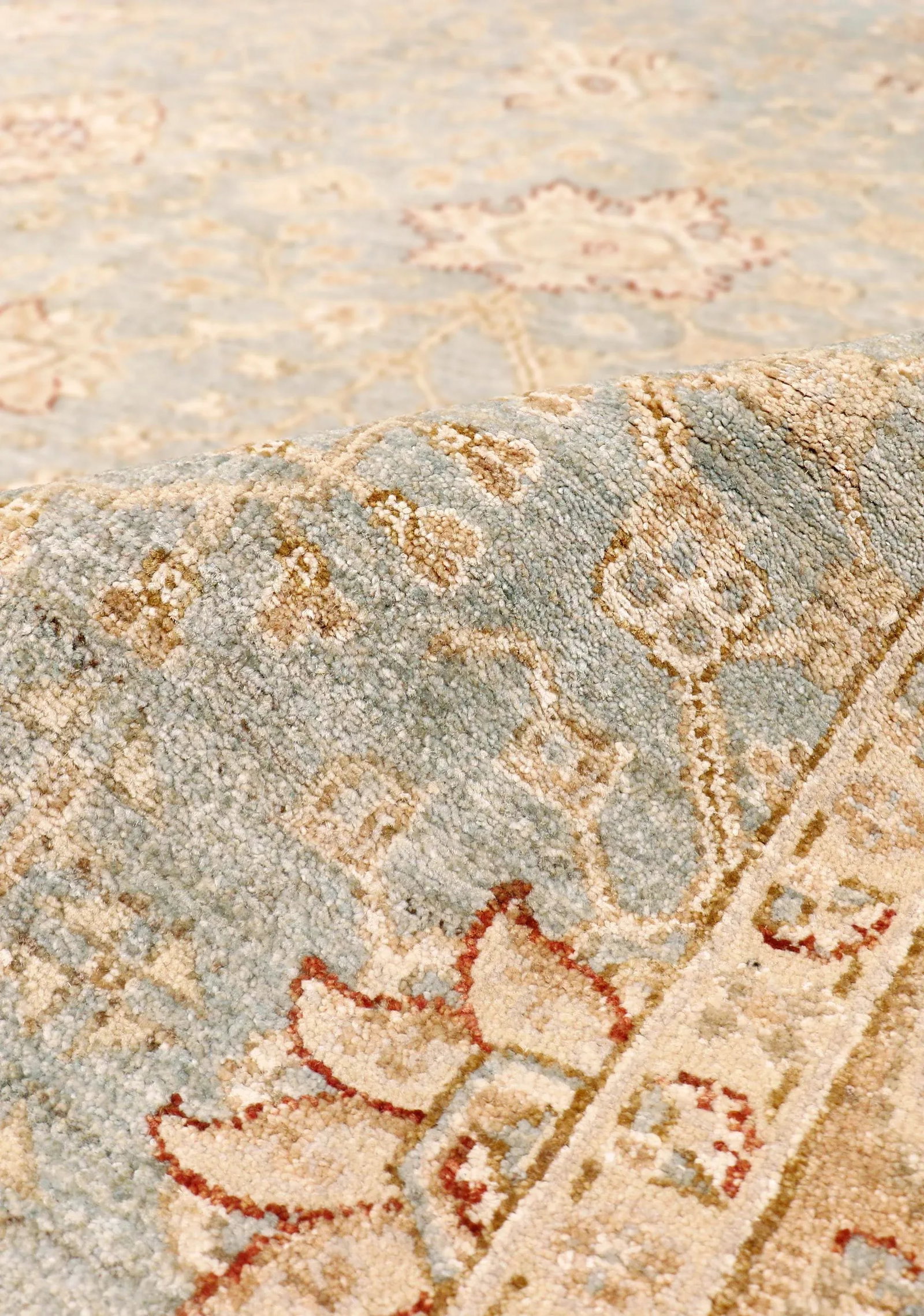 Pasargad Home Sultanabad Lamb's Wool Area Rug, 10' 2" X 19' 9", L. Blue - 2