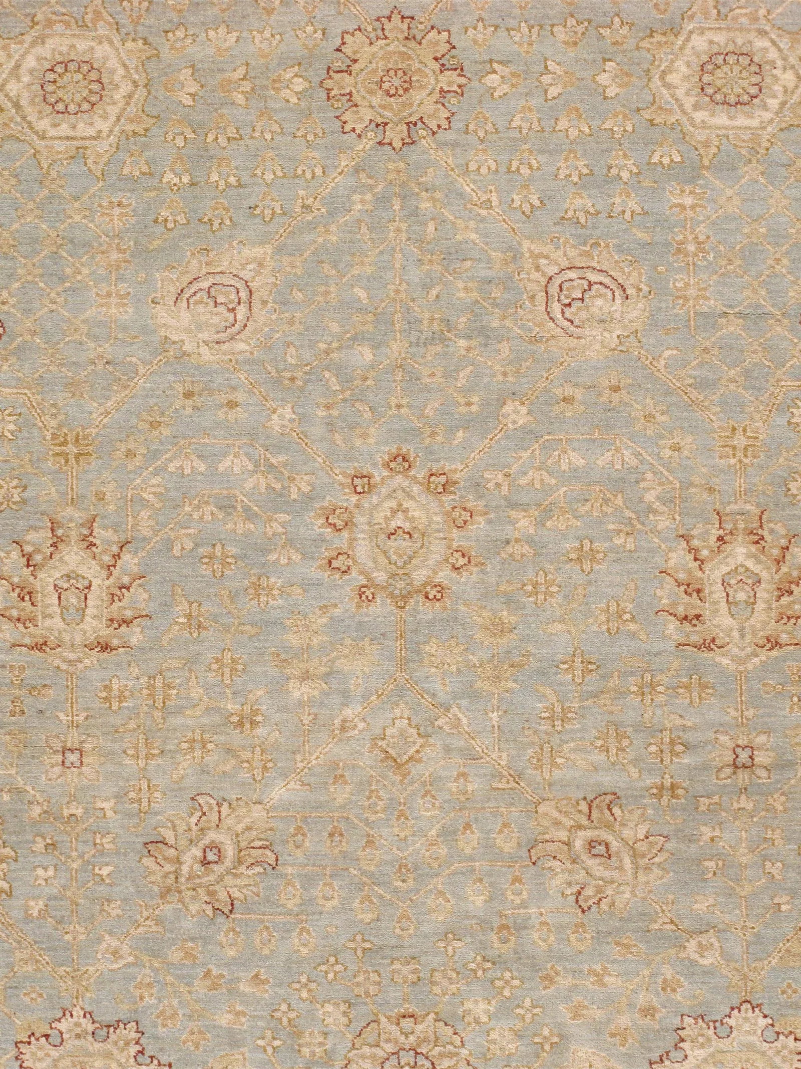 Pasargad Home Sultanabad Lamb's Wool Area Rug, 10' 2" X 19' 9", L. Blue - 3